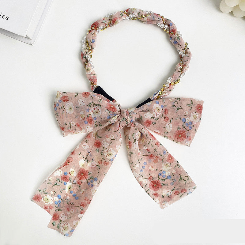 Spring Streamer Headband Hair Tie Bow Accessory