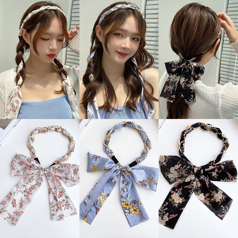 Spring Streamer Headband Hair Tie Bow Accessory