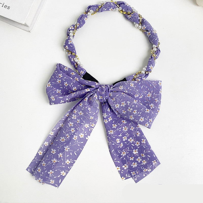 Spring Streamer Headband Hair Tie Bow Accessory