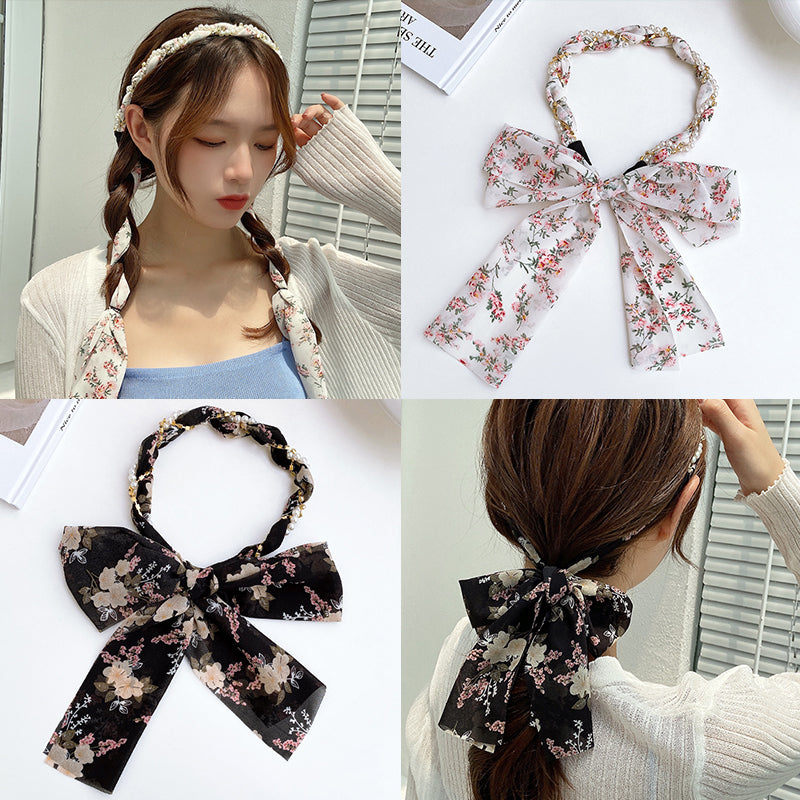 Spring Streamer Headband Hair Tie Bow Accessory
