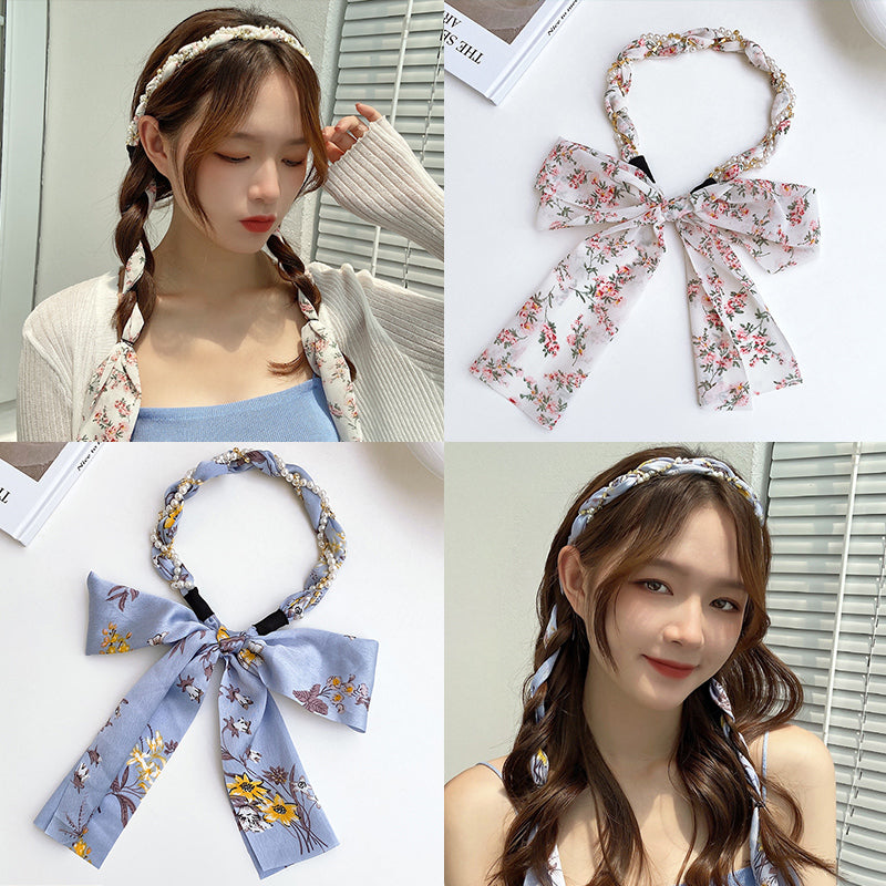 Spring Streamer Headband Hair Tie Bow Accessory