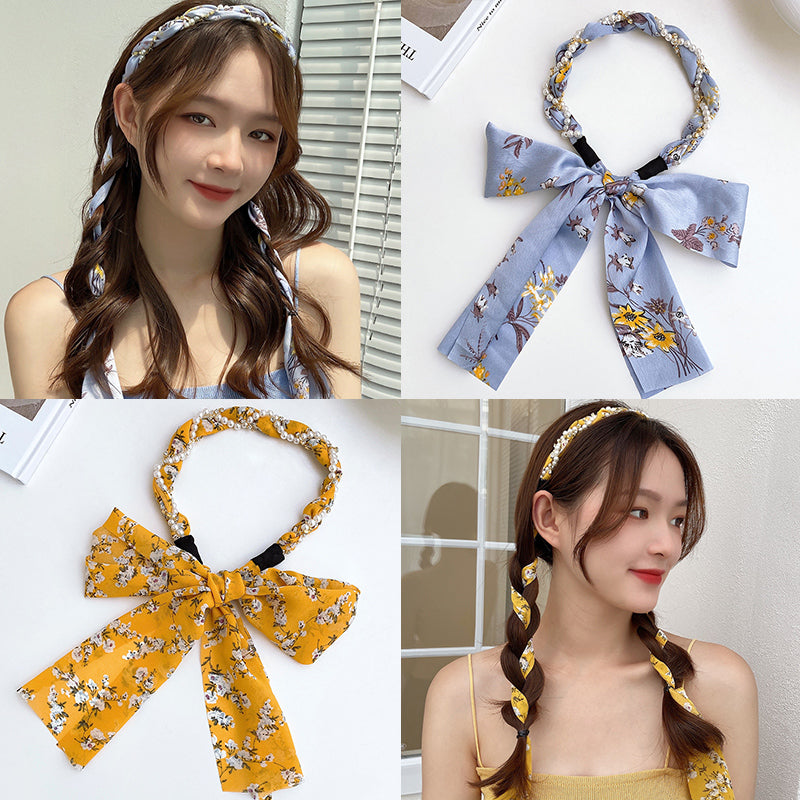 Spring Streamer Headband Hair Tie Bow Accessory