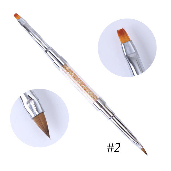 Nail Art Dotting Pen Dual-Tip Diamond Inlaid Design Tool