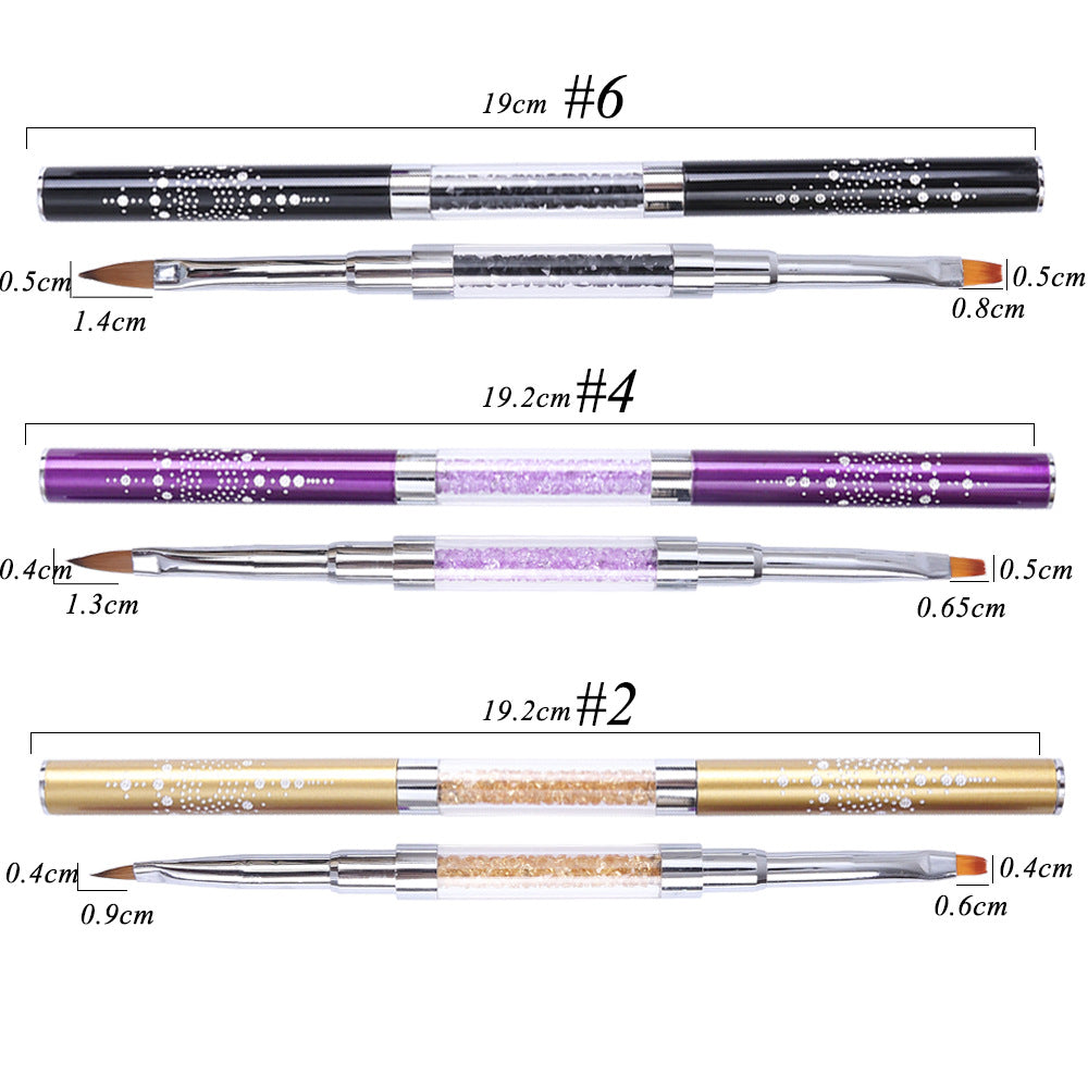 Nail Art Dotting Pen Dual-Tip Diamond Inlaid Design Tool