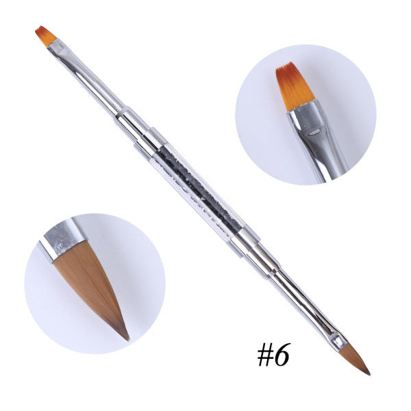 Nail Art Dotting Pen Dual-Tip Diamond Inlaid Design Tool