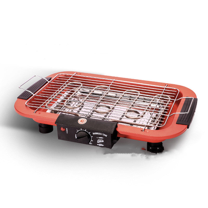 Electric Indoor Grill with Smokeless Non-Stick Surface for Home & Outdoor Use