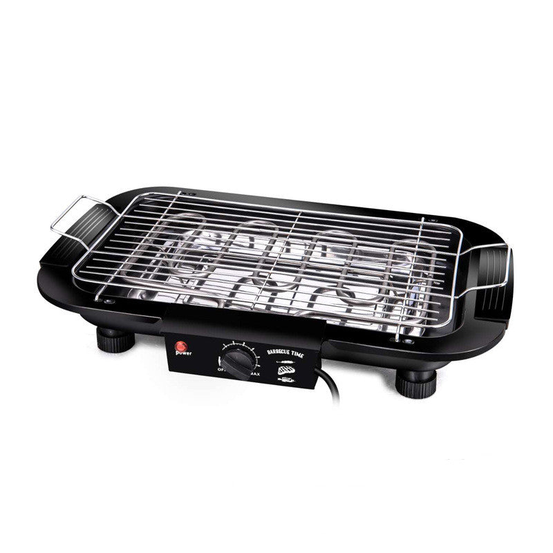Electric Indoor Grill with Smokeless Non-Stick Surface for Home & Outdoor Use