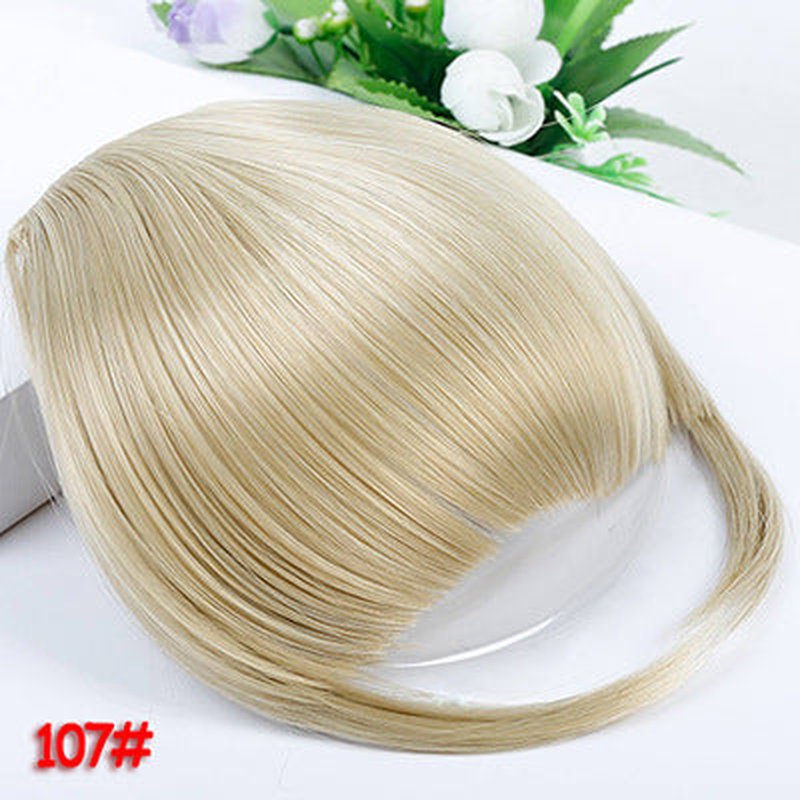 Synthetic Wigs for Women with Air Bangs and Sideburns - Multiple Colors