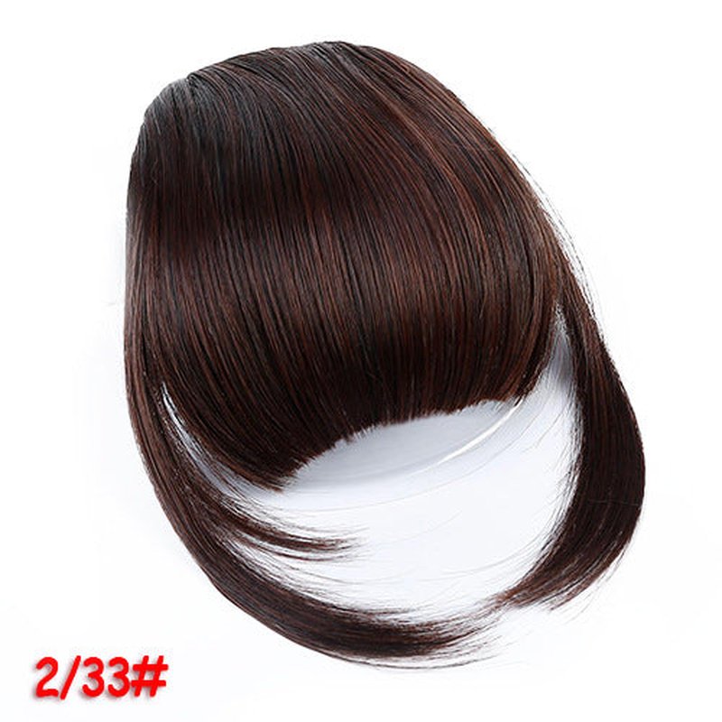 Synthetic Wigs for Women with Air Bangs and Sideburns - Multiple Colors
