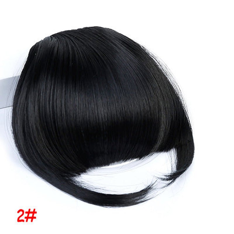 Synthetic Wigs for Women with Air Bangs and Sideburns - Multiple Colors