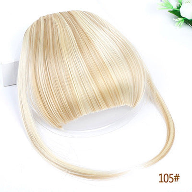 Synthetic Wigs for Women with Air Bangs and Sideburns - Multiple Colors