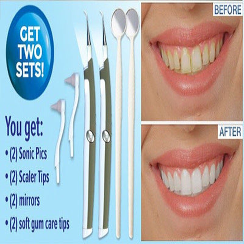 Electric Dental Calculus Remover for and Plaque Removal - Green