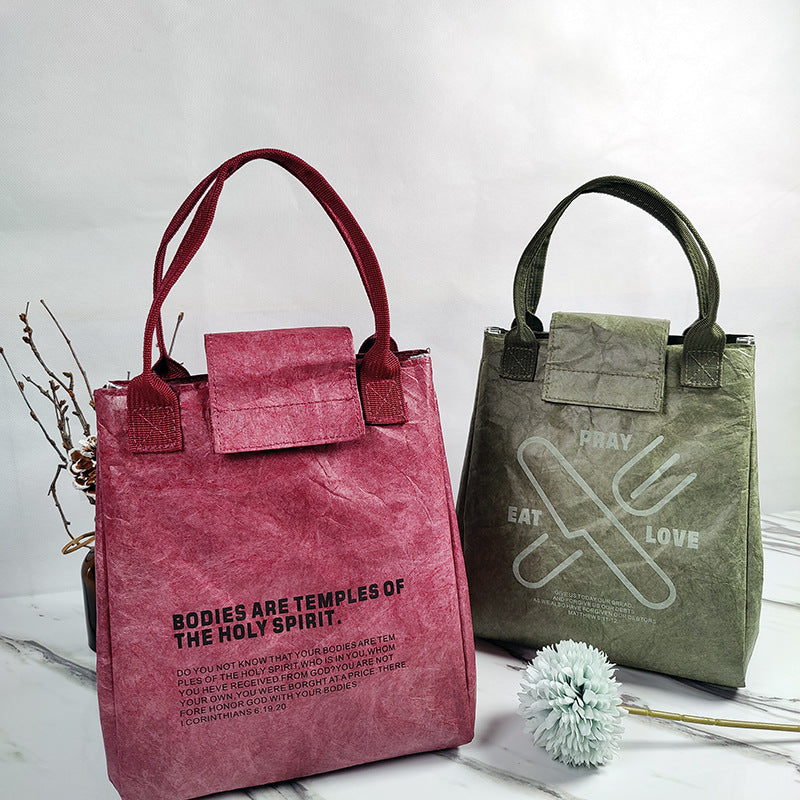 Insulation Lunch Bag Aluminum Foil Food Storage Tote - Thickened & Heat Preserving