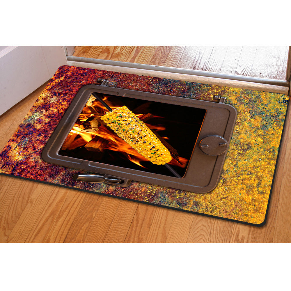 Multi-Purpose Rubber Door Mat for Kitchen & Dining Entrance 40x60cm