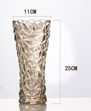 European Golden Crystal Glass Vase - Creative Home Decor Flower Display