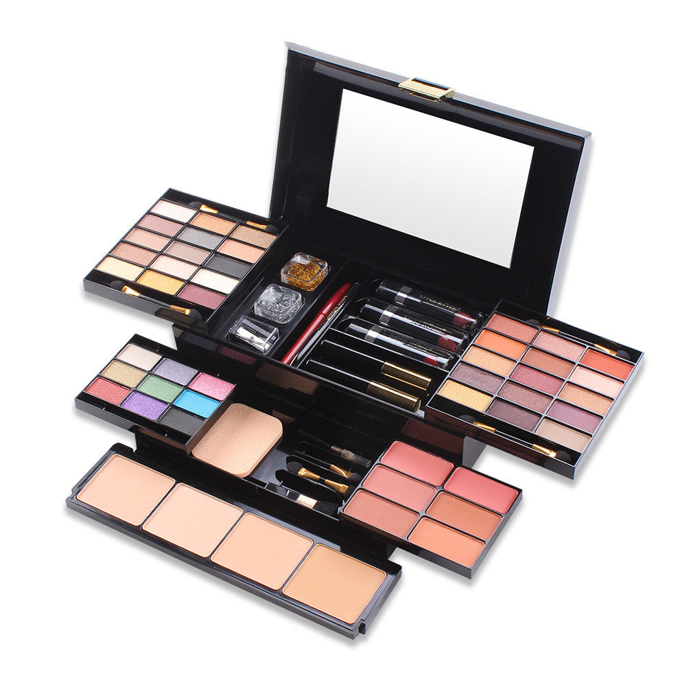 Multicolor Makeup Organizer Box for Cosmetic Storage and Eyeshadow Palette
