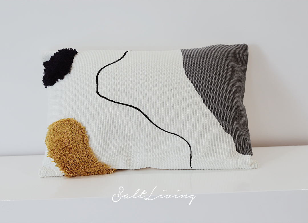 Abstract Line Tufted Square & Waist Pillow Cushions - Home & Garden