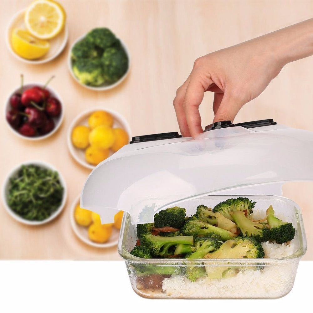 Microwave Splash-Proof Cover with Safety Magnet - Plastic Hovering Cover 300x85mm