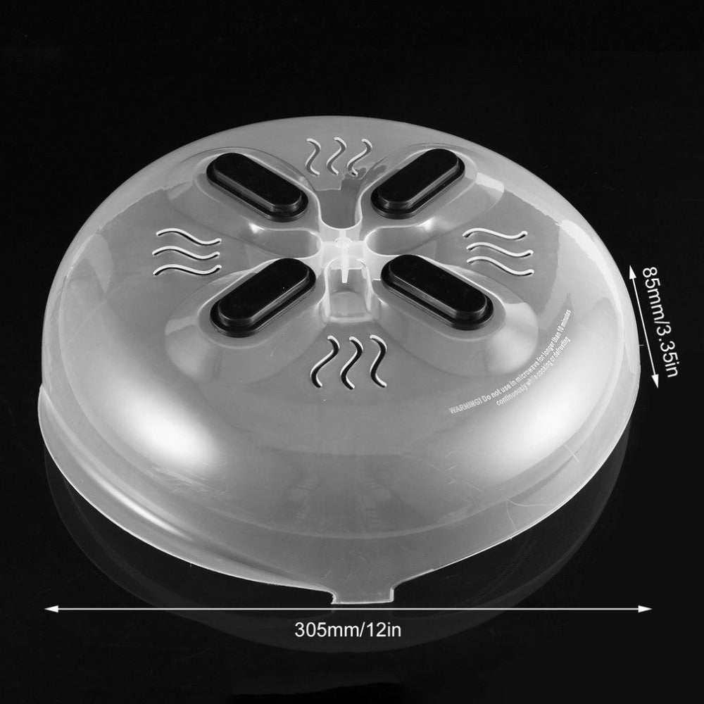 Microwave Splash-Proof Cover with Safety Magnet - Plastic Hovering Cover 300x85mm