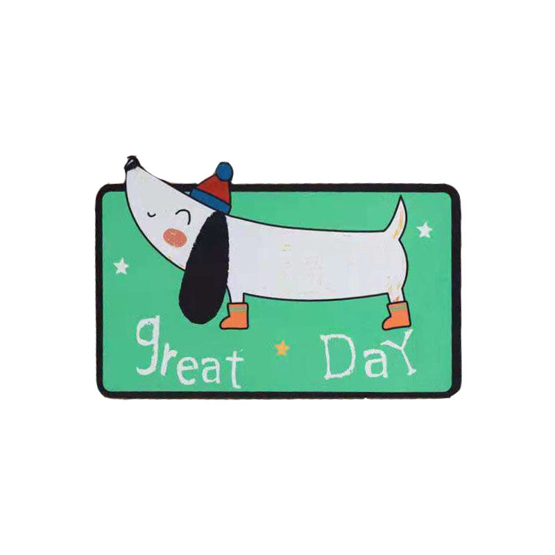 Non-Slip Floor Mat for Pets and Home Entryway 40x60cm - Corgi, Bone, Couple Dog Styles