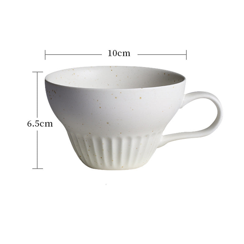 Porcelain Coffee Cup and Saucer Set Handmade Japanese Style Kitchenware