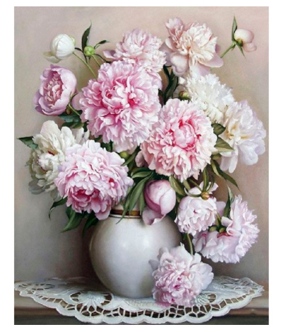 Digital Oil Painting of Flower Landscape Wall Art - Framed or Frameless
