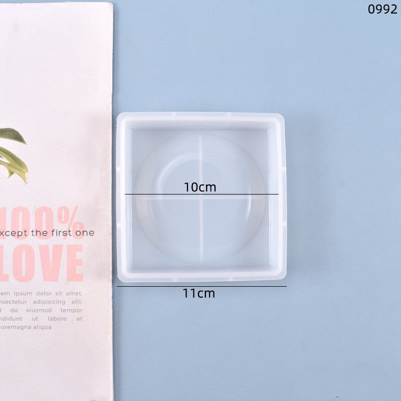 DIY Crystal Epoxy Soap Storage Box Mold - Silicone Craft Tool for Bathroom Organization