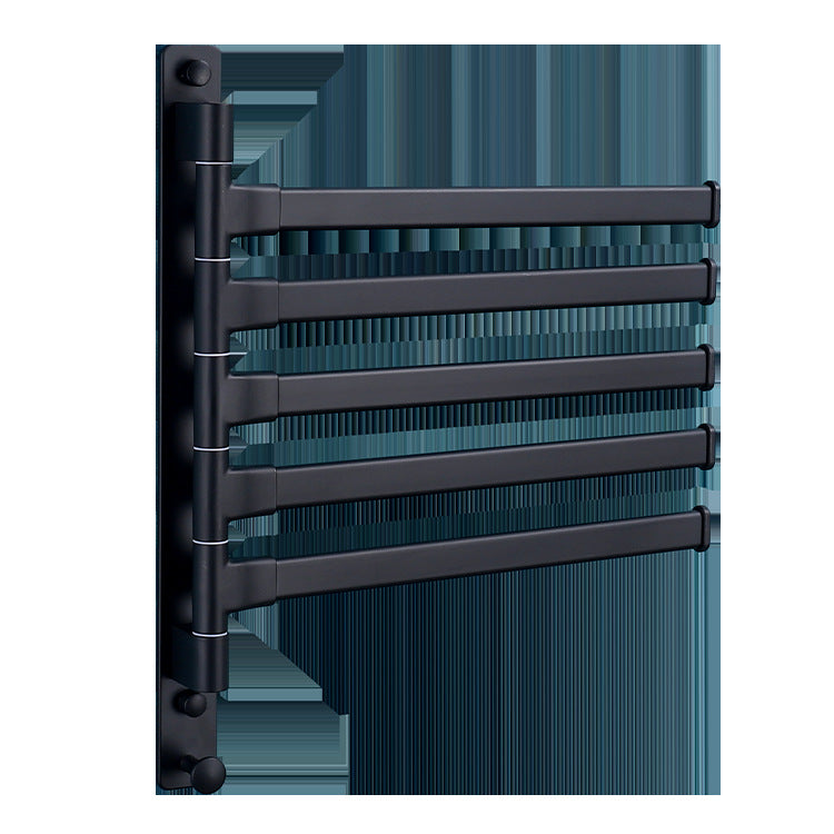 Wall-Mounted No-Drill Towel Rack for Bathroom, Space Aluminum, Modern Design