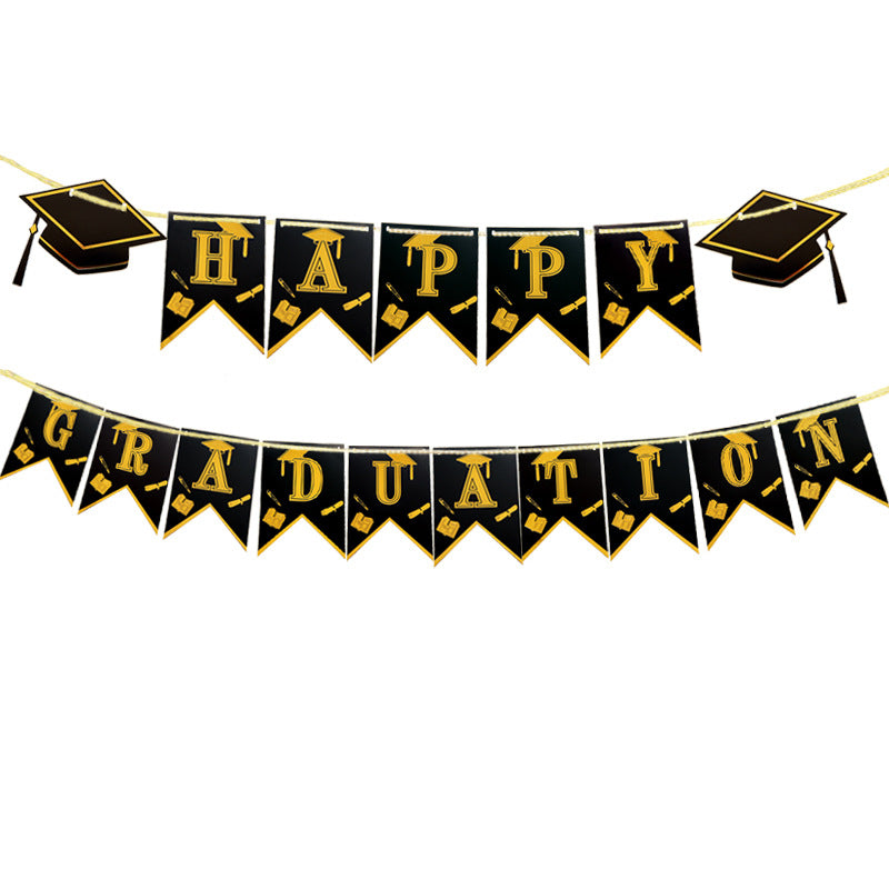 Disposable Graduation Theme Tableware Set – Plates, Cups & More for Party