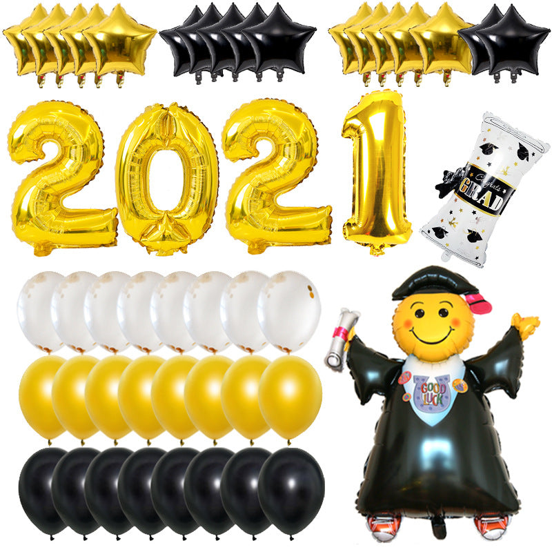 Disposable Graduation Theme Tableware Set – Plates, Cups & More for Party