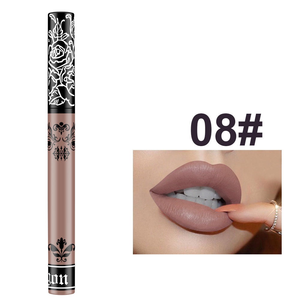 Matte Waterproof Lip Gloss Non-Marking Dip Cup Lipstick - Multiple Colors