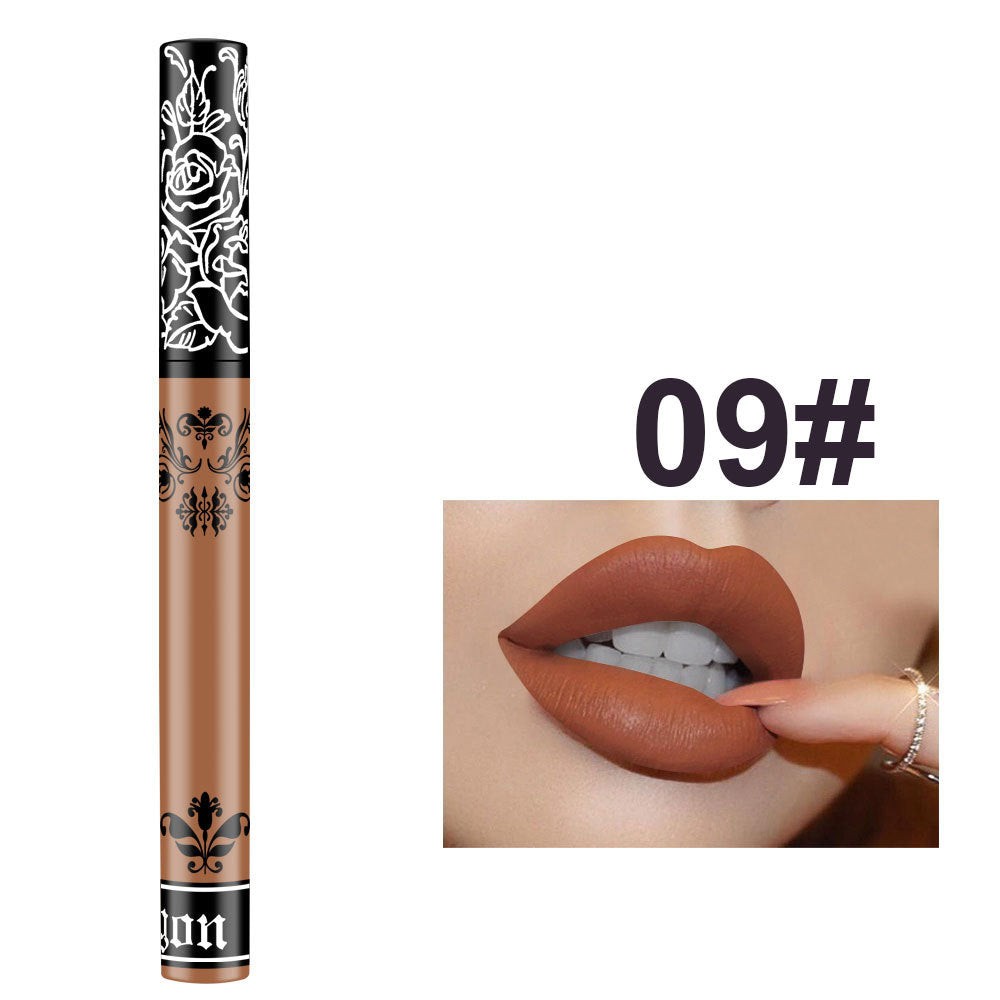 Matte Waterproof Lip Gloss Non-Marking Dip Cup Lipstick - Multiple Colors