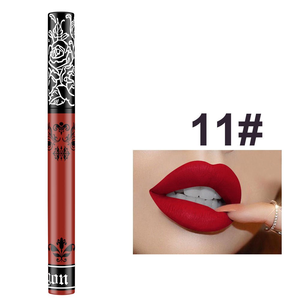 Matte Waterproof Lip Gloss Non-Marking Dip Cup Lipstick - Multiple Colors
