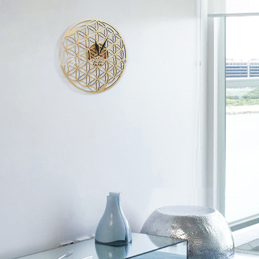 Modern Wall Clock Quartz Silent Sweep Movement Home Living Room Decor