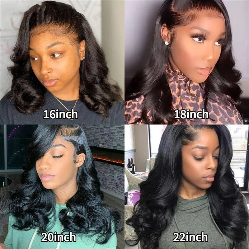 European & American Short Curly Lace Front Wig for Ladies - Black