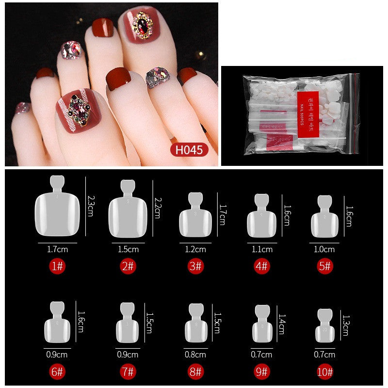 Nail Art No Trace Drop Nails - 500 Plastic Nail Patches for DIY Manicure