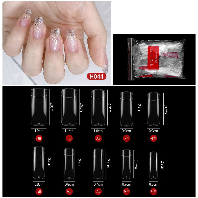 Nail Art No Trace Drop Nails - 500 Plastic Nail Patches for DIY Manicure