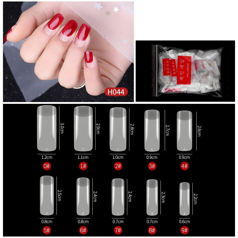 Nail Art No Trace Drop Nails - 500 Plastic Nail Patches for DIY Manicure