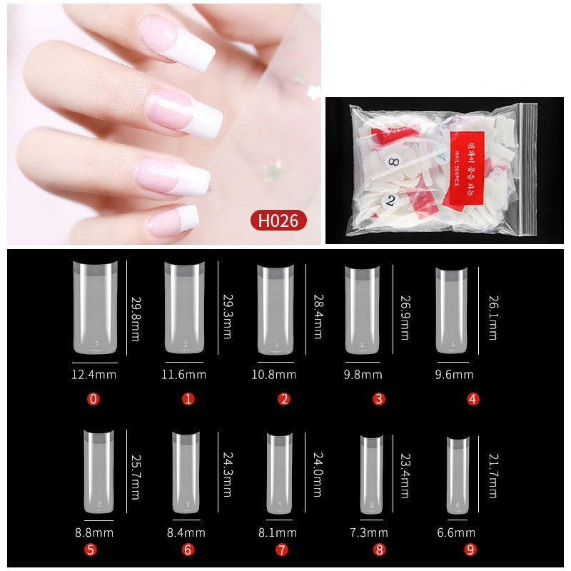 Nail Art No Trace Drop Nails - 500 Plastic Nail Patches for DIY Manicure