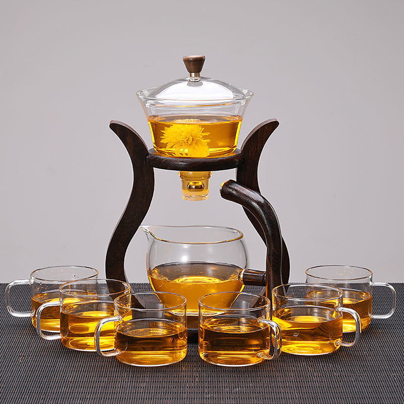 Magnetic Glass Tea Maker Set with Storage Bottle - Simple Home Brewing Kit