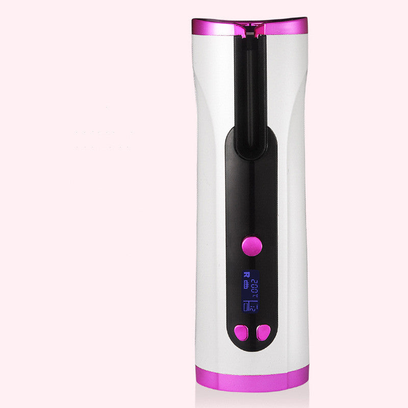 Fully Automatic Wireless Curling Iron for Hair Styling, Portable USB Rechargeable