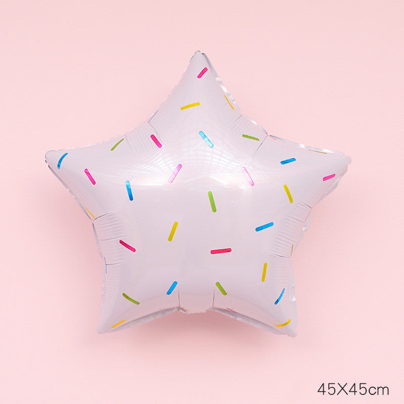 Party Donut Fruit Ice Cream Balloon Decor Set for Celebrations - Multiple Styles