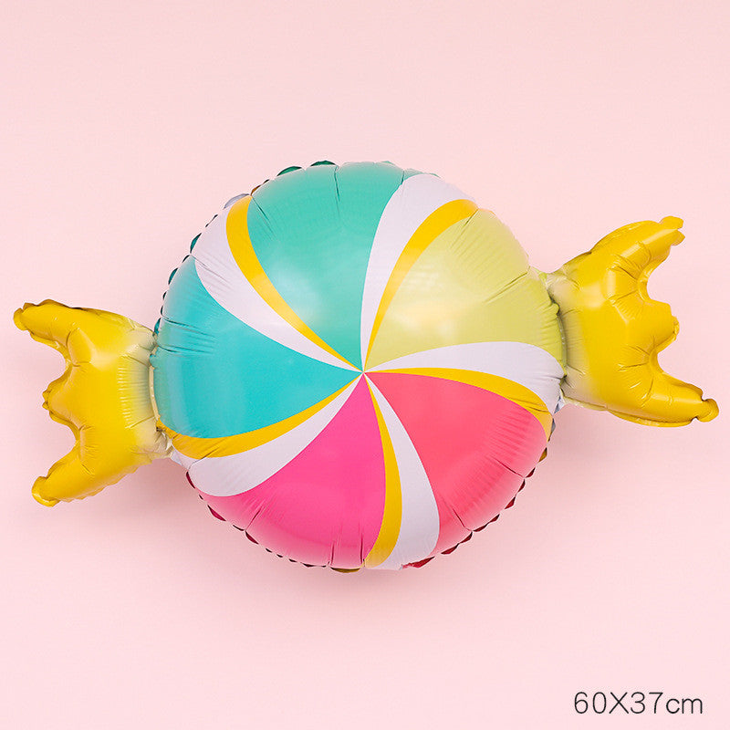 Party Donut Fruit Ice Cream Balloon Decor Set for Celebrations - Multiple Styles