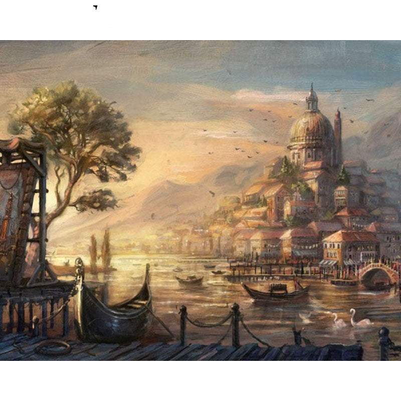 Digital Oil Painting Wall Art for Living Room & Bedroom - Framed or Frameless Options