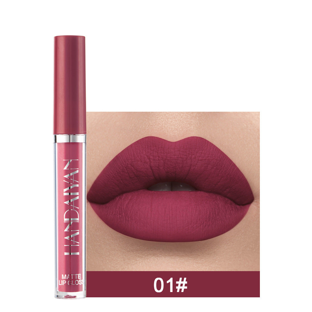 Matte Non-Stick Lip Gloss Liquid Lipstick - Fading-Resistant, 2.5ML