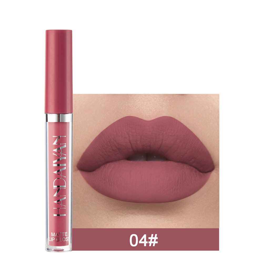 Matte Non-Stick Lip Gloss Liquid Lipstick - Fading-Resistant, 2.5ML