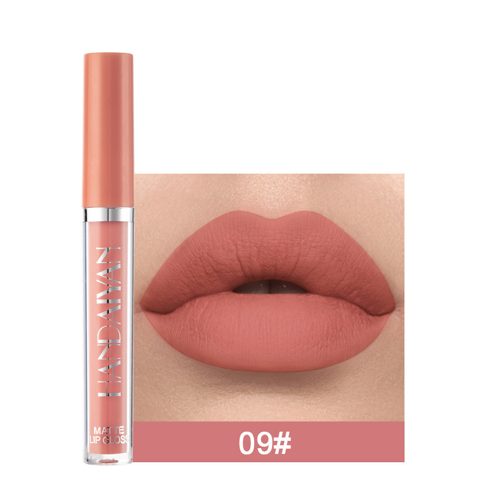 Matte Non-Stick Lip Gloss Liquid Lipstick - Fading-Resistant, 2.5ML