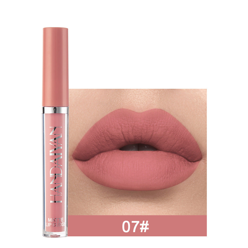 Matte Non-Stick Lip Gloss Liquid Lipstick - Fading-Resistant, 2.5ML