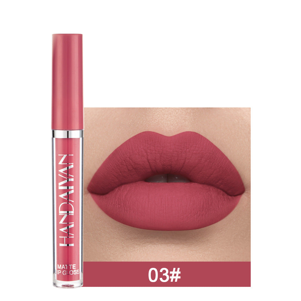 Matte Non-Stick Lip Gloss Liquid Lipstick - Fading-Resistant, 2.5ML