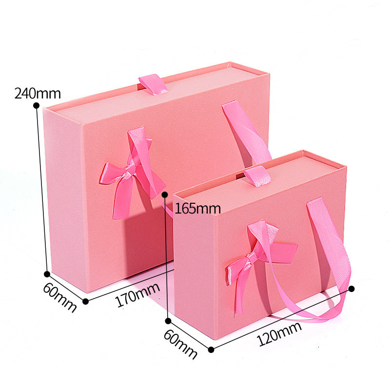 Wedding Gift Box with Knot Design & Customizable Styles - Portable Drawer Box